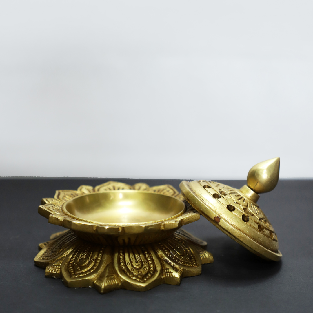 Bada Brass Kamal Dhoop | Premium Brass Kamal Dhoop