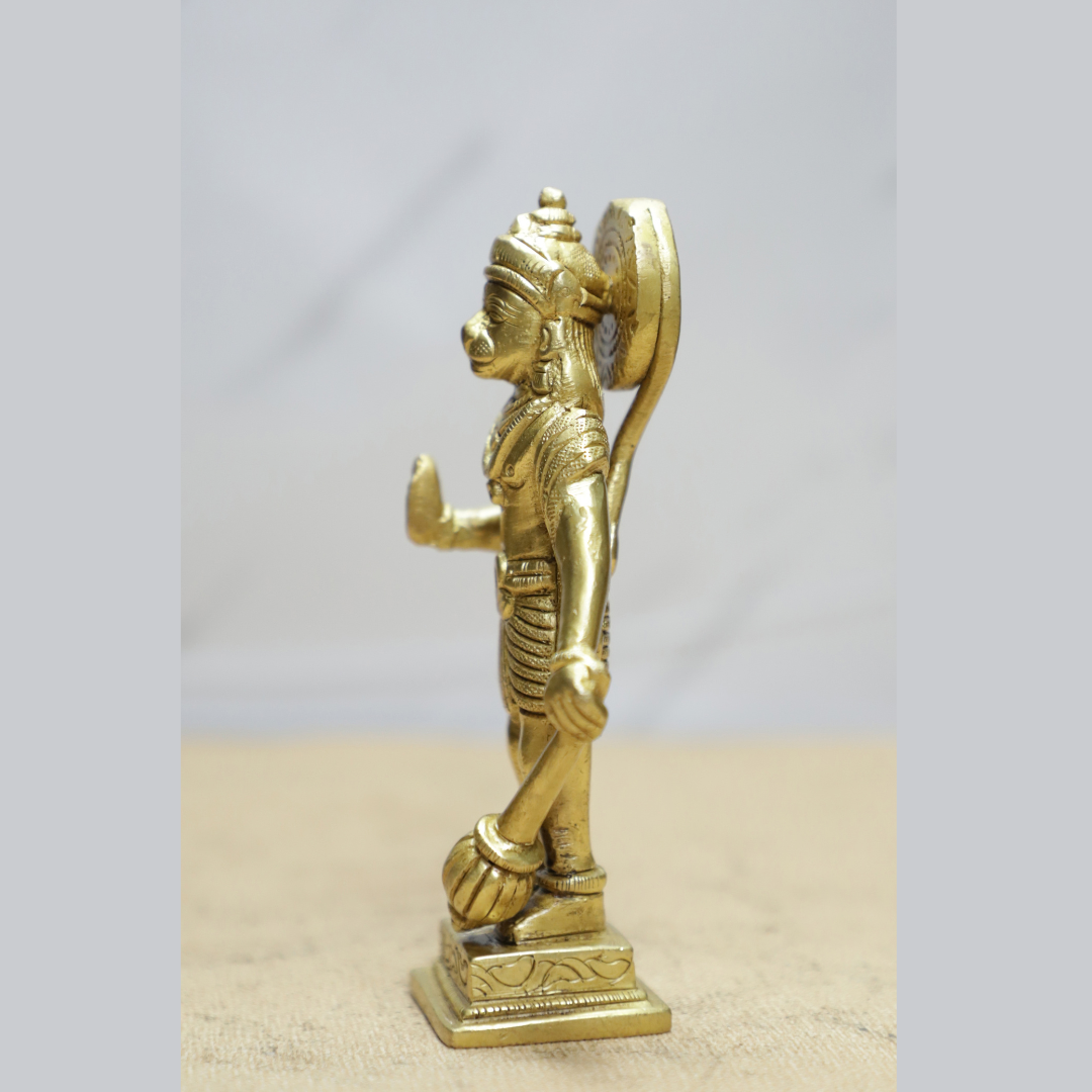 Hanuman Standing Brass Idol