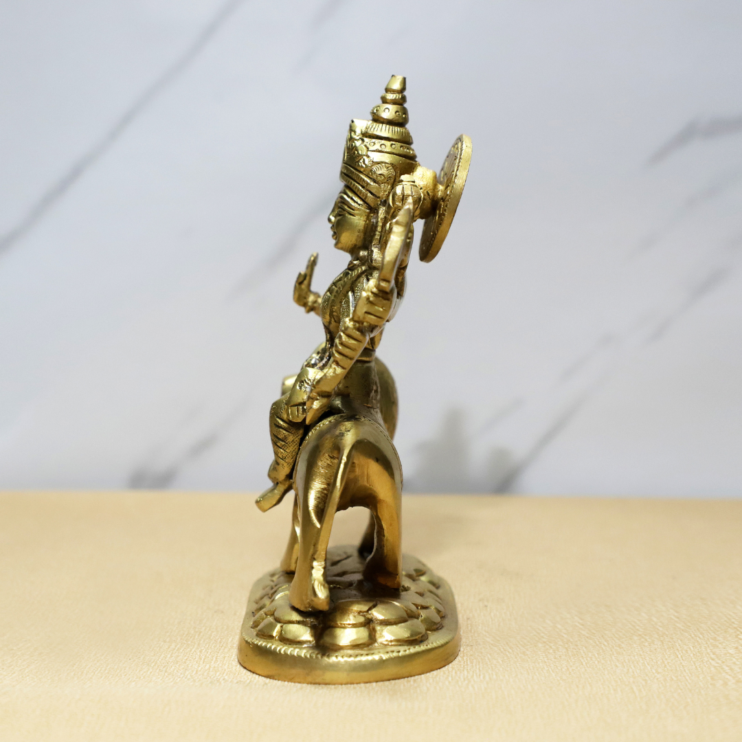 Pahad Durga Brass Idol