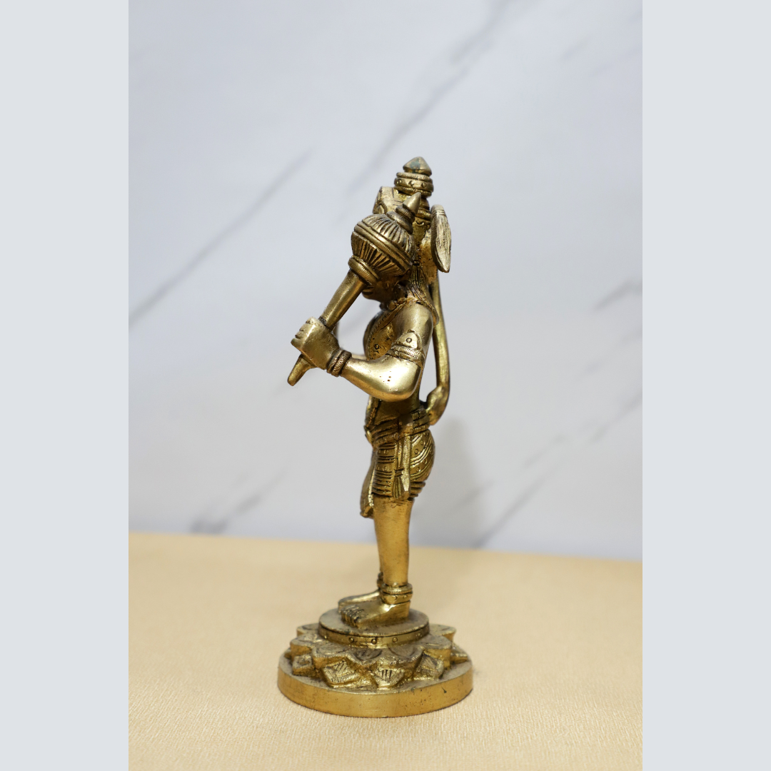 Standing Hanuman Brass Idol