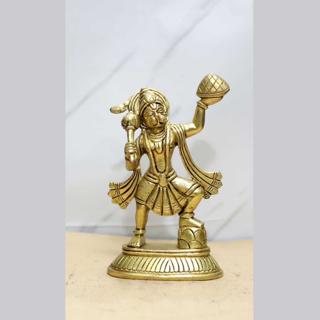 Pahad Hanuman Brass Idol [Variety 2]