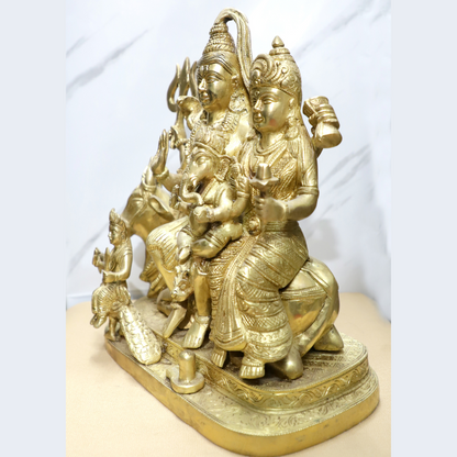 Bada Shiva Parivar with Nandi Brass Idol