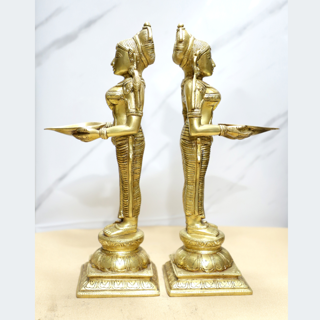 Deep Laxmi (PAIR) Brass Idol