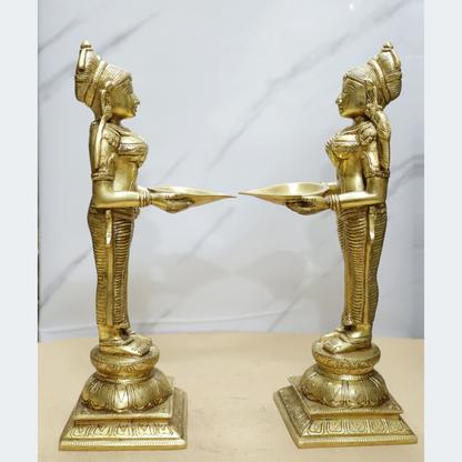 Deep Laxmi (PAIR) Brass Idol