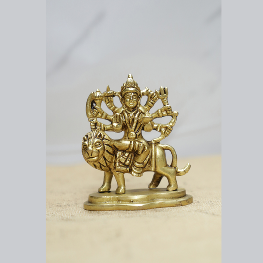 Durga Choti Brass idol