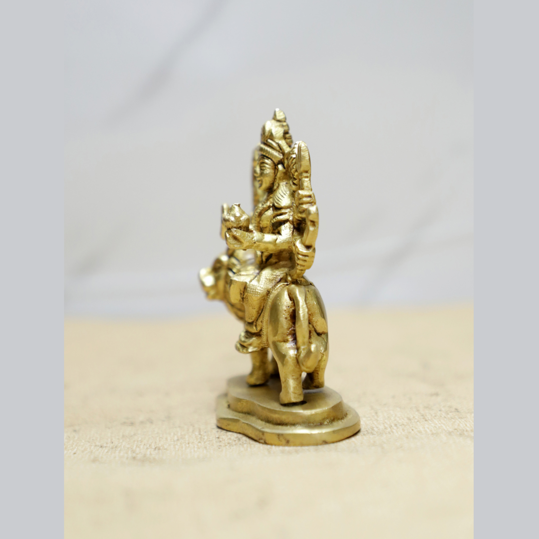 Durga Choti Brass idol