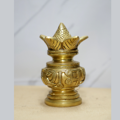 Kalash Swastik Brass Idol