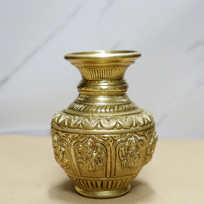 Lakshmi Kalash Brass Idol