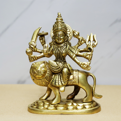 Pahad Durga Brass Idol