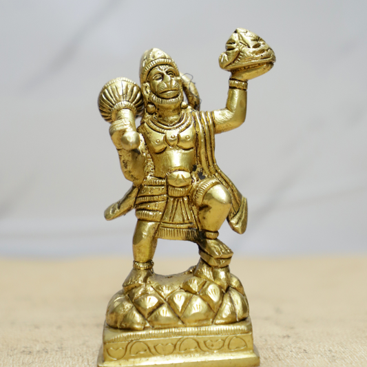 Pahad Hanuman Brass Idol