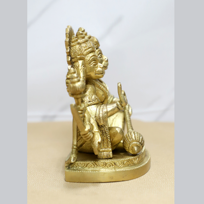 Panch Mukhi Hanuman Brass idol