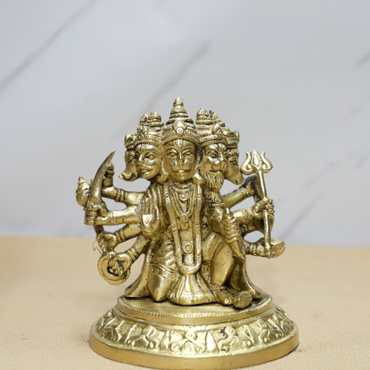 Panchmukhi Hanuman Brass Idol