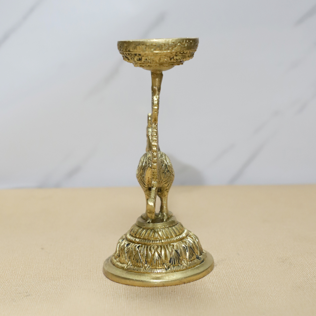 Parrot Lamp Brass Pair