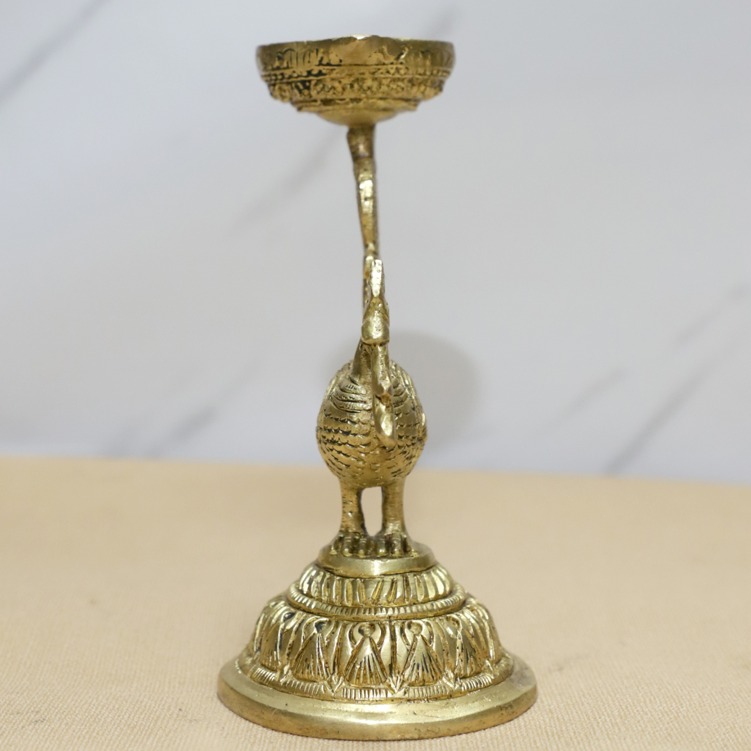 Parrot Lamp Brass Pair