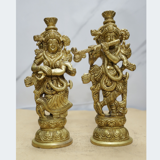 Radha Krishna (PAIR) Brass Idol