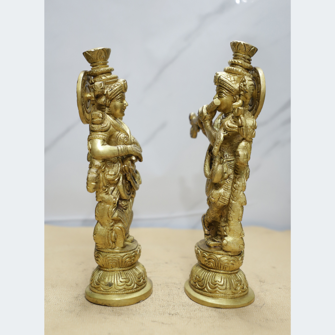 Radha Krishna (PAIR) Brass Idol