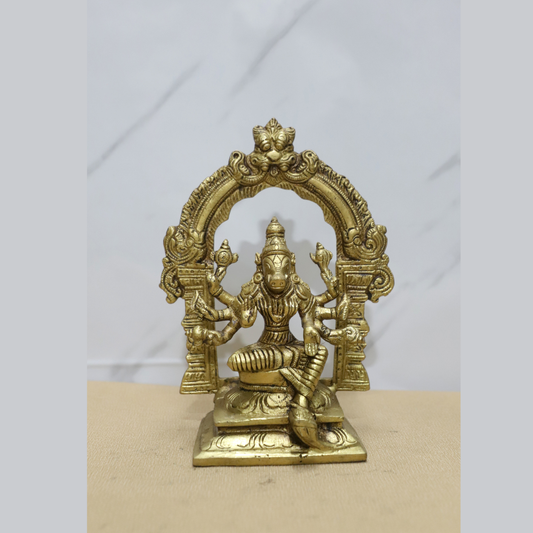 Ring Bhairav Brass idol