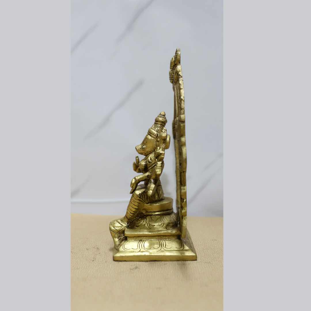 Ring Bhairav Brass idol