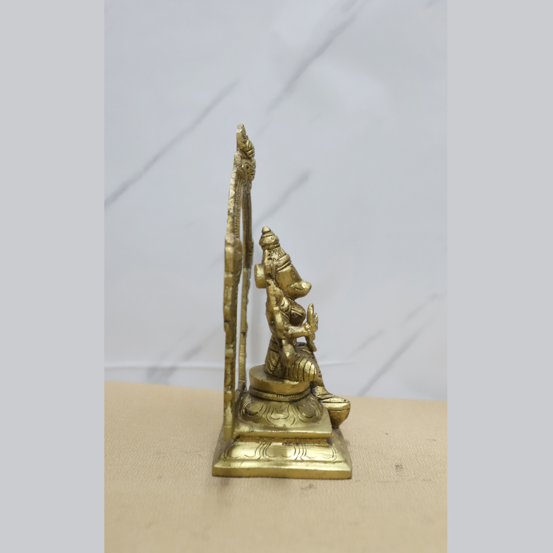 Ring Bhairav Brass idol