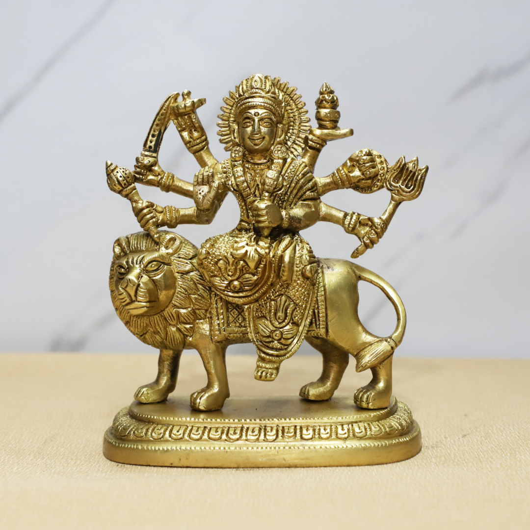Shera Maa Choti Brass Idol