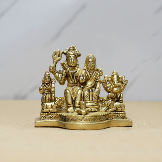 Shiva Parivar Brass Idol