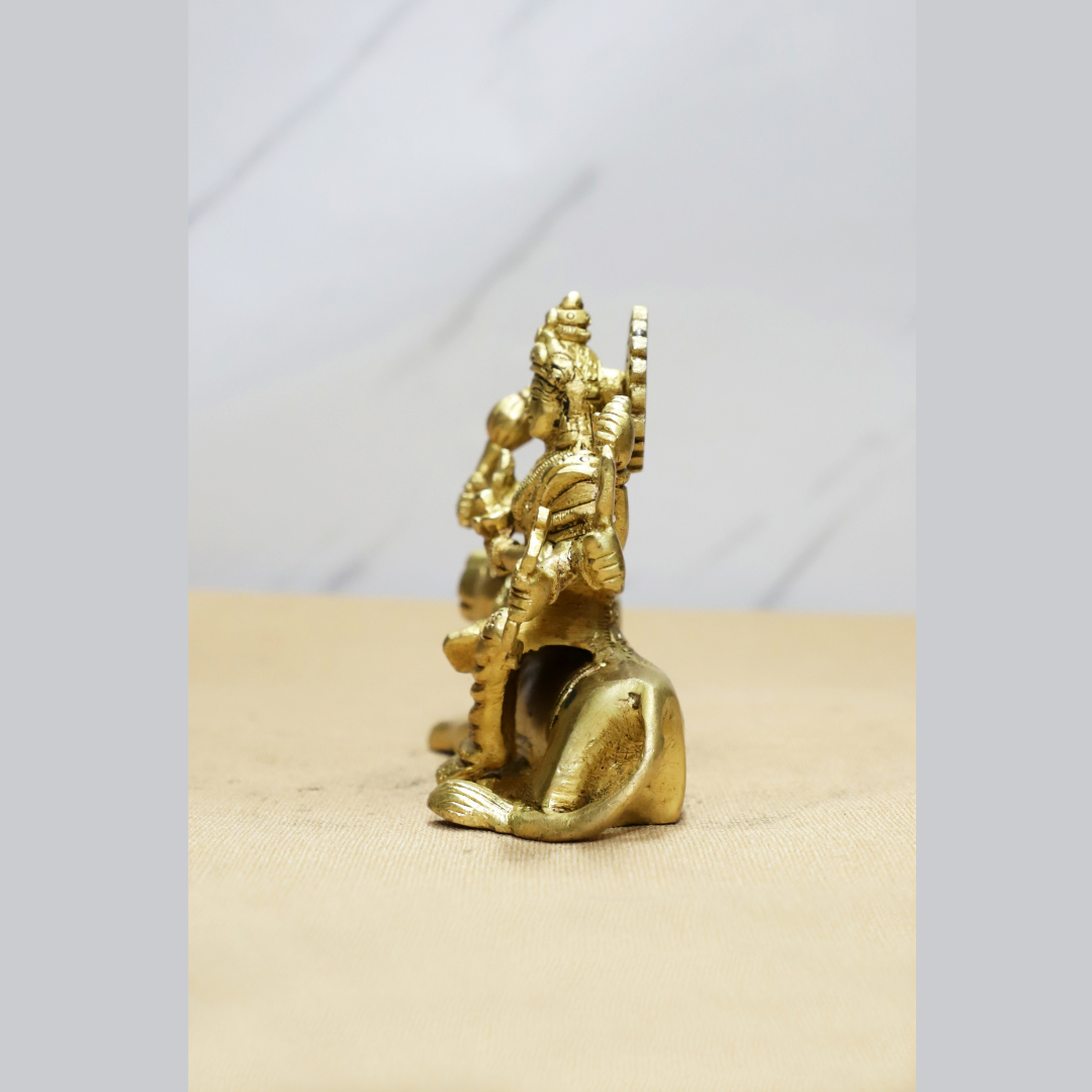 Sitting Durga Brass idol