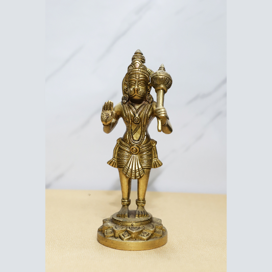 Standing Hanuman Brass Idol