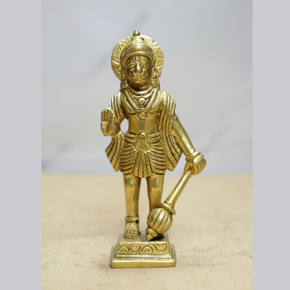 Standing Hanuman Brass Idol